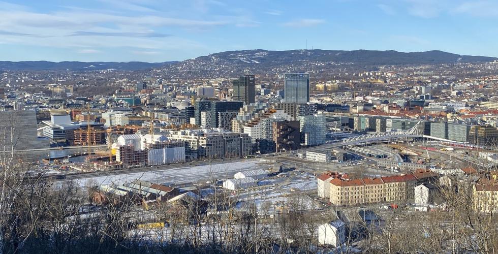 Utsikten over Oslo.