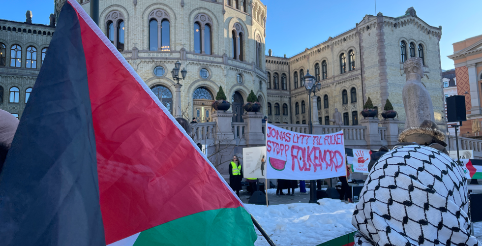 Debatt i Stortinget for eller mot sanksjoner mot Israel