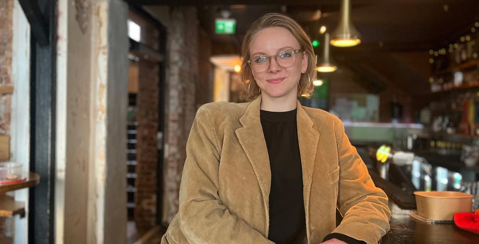 Maren Emilie Jota - daglig leder i FLOKE, på FLOKE julemarked på Kulturhuset i Oslo