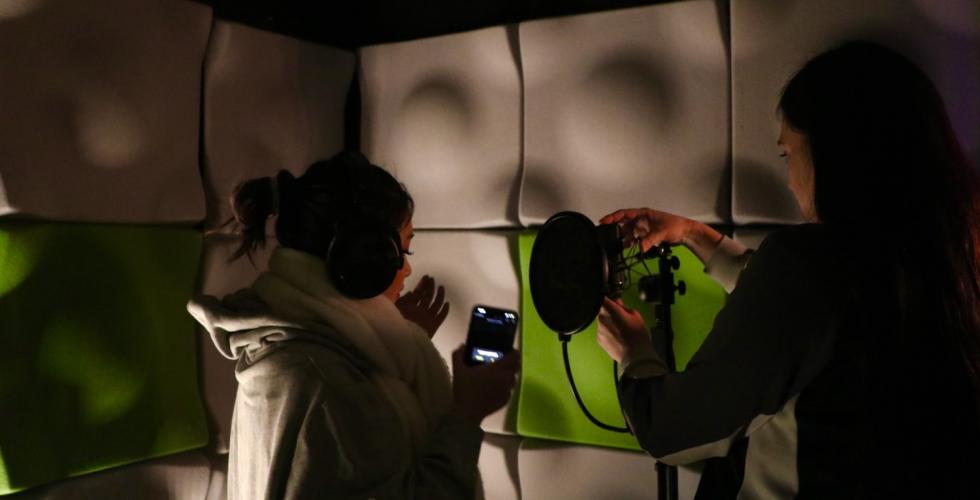 Søndre Sound studio mikrofon innspilling