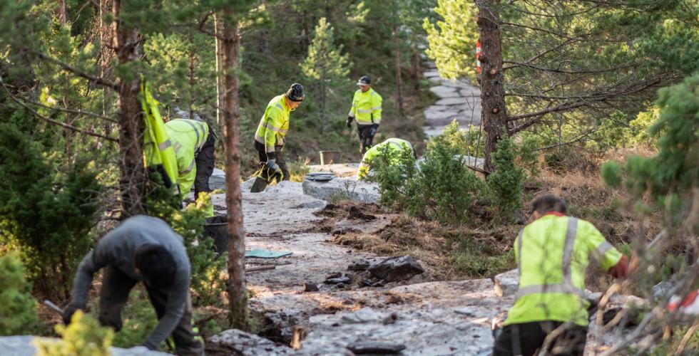 Sherpaer arbeider i Kristiansund