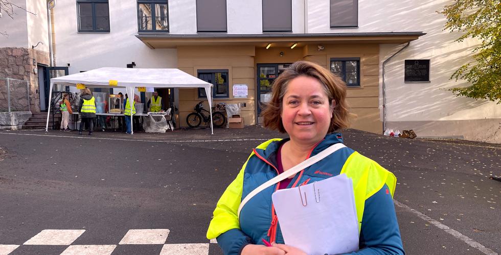 Yngvild Margrete Bortne (51) er ildsjel og pådriver for Løren og Refstad skolekorps.