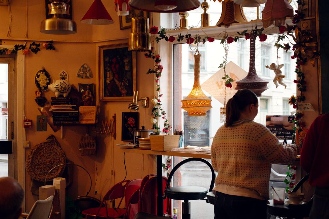 Oversiktsbilde fra Arv Kaffe og Retro 