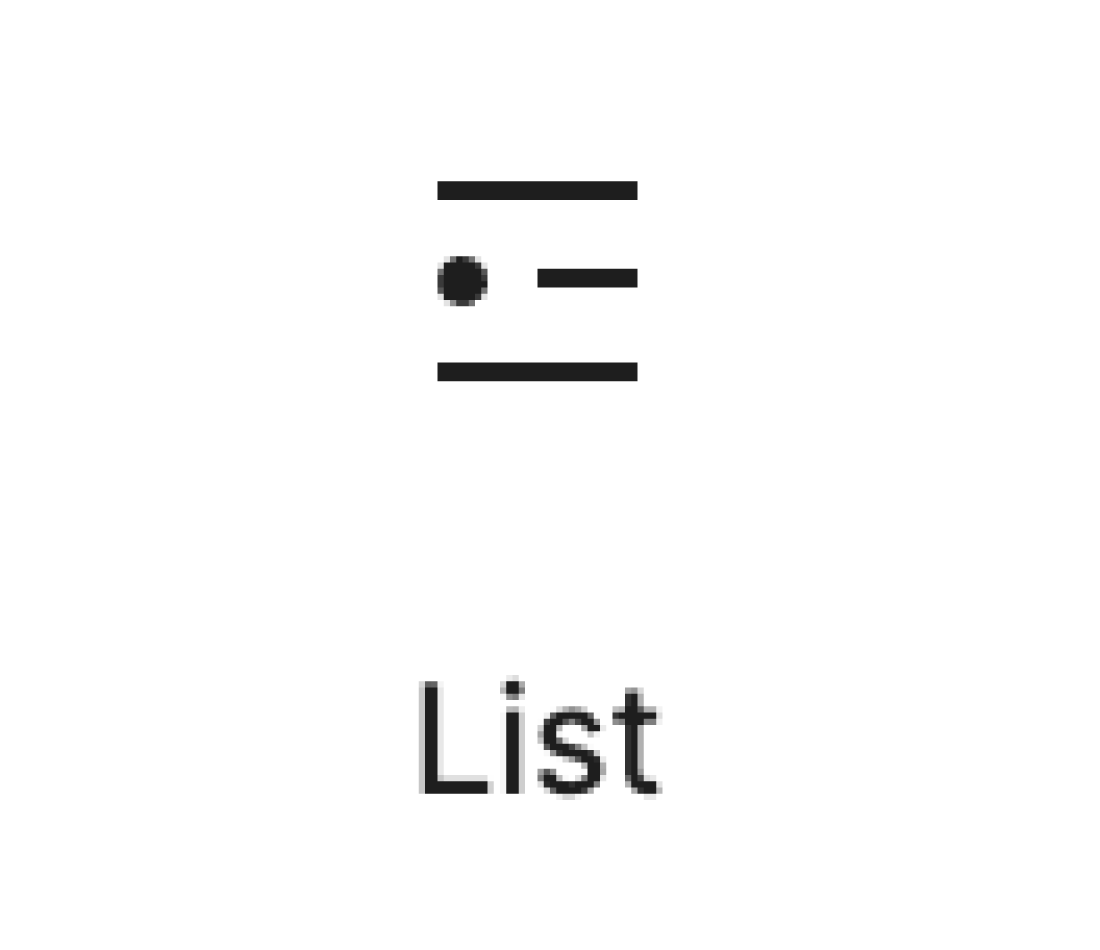 Drupal List ikon